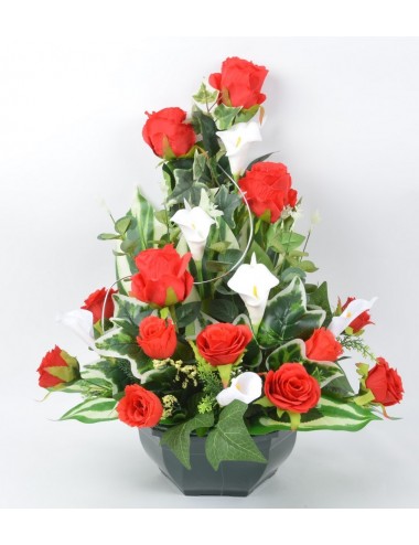 OCEA 25 CM ROSE ARUM RED CREAM