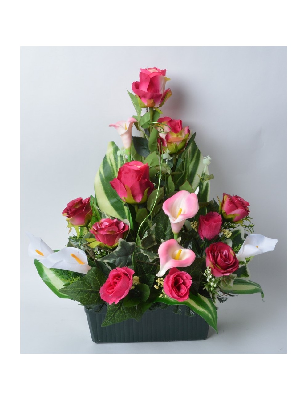 JARDINIERE 25 CM ROSE ARUM RED CREAM JARDINIERE 25 CM ROSE ARUM RED CREAM