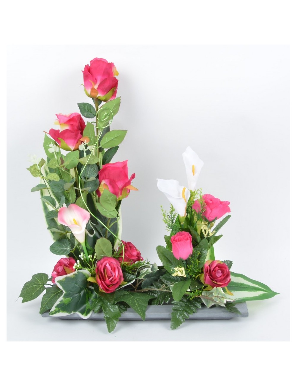 RECTANGLE GM ROSE ARUM RED CREAM