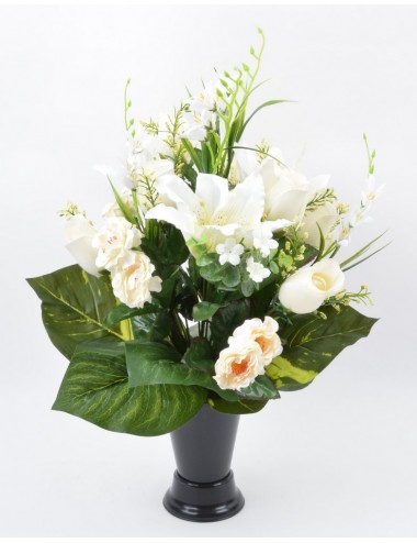 BOUQUET DE VASE LYS FRESIA BOUTON ASS