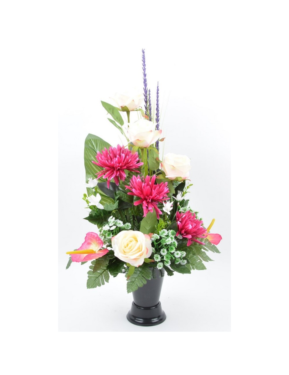 BOUQUET DE VASE ROSE TOKIO ANTHURIUM BEAUTY CREAM