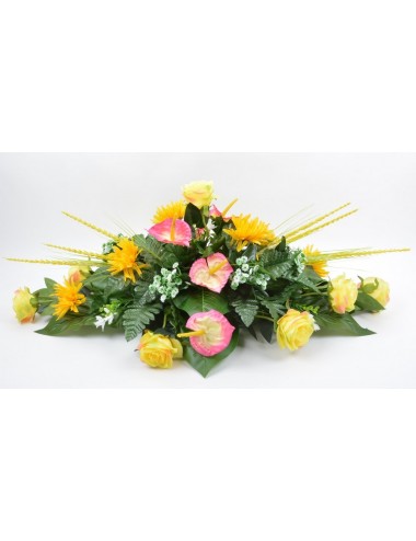 COUSSIN ROSE TOKIO ANTHURIUM YELLOW PINK