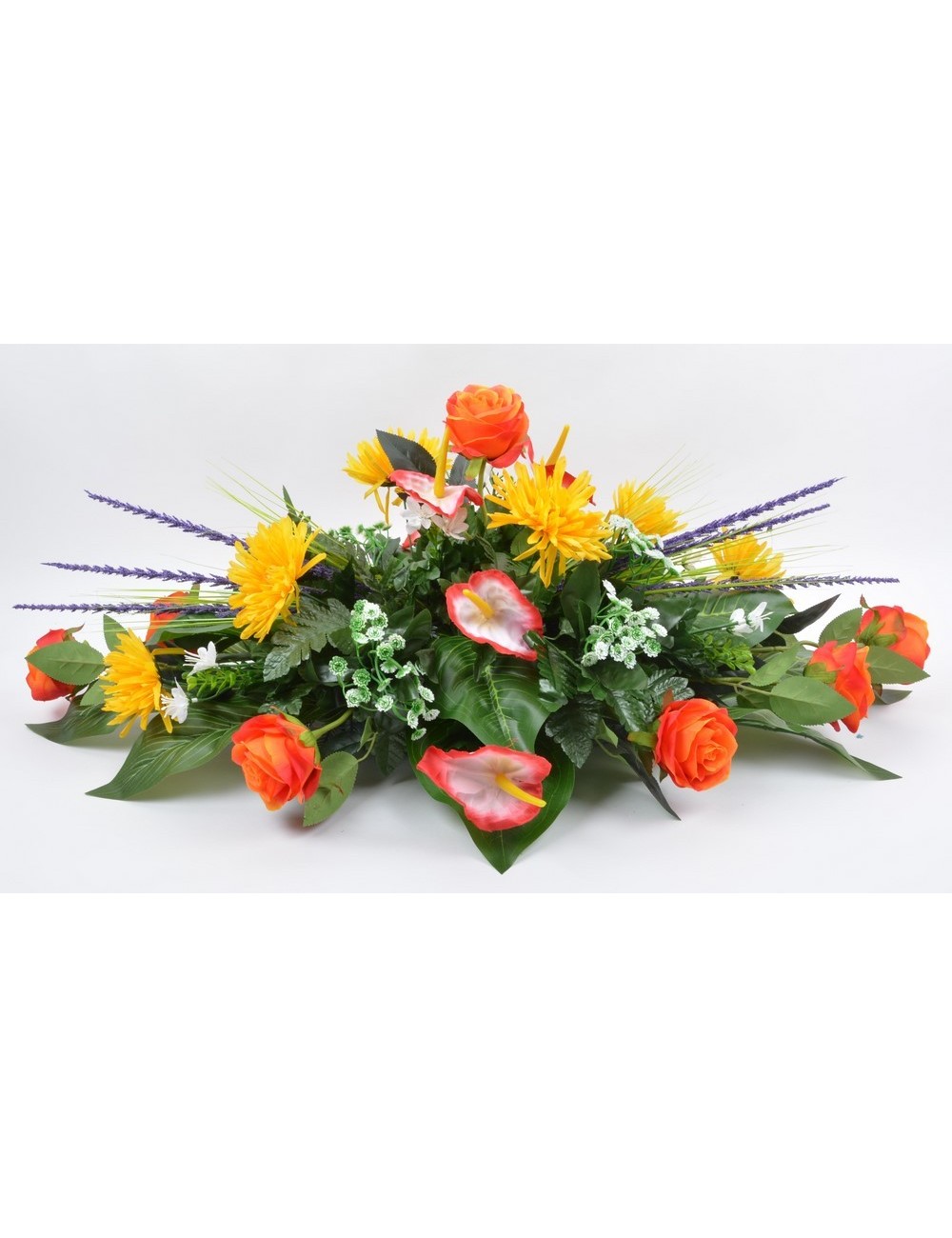 COUSSIN ROSE TOKIO ANTHURIUM ORANGE YELLOW