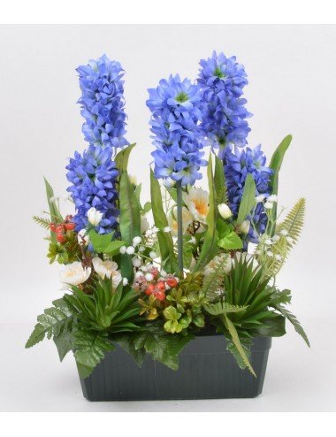 JARDINIERE 25 CM JACINTHE BLUE