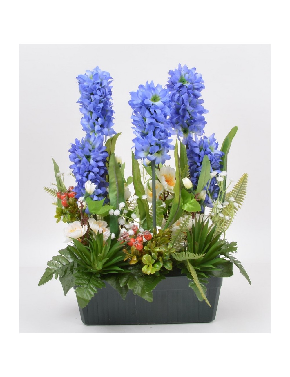 JARDINIERE 25 CM JACINTHE BLUE