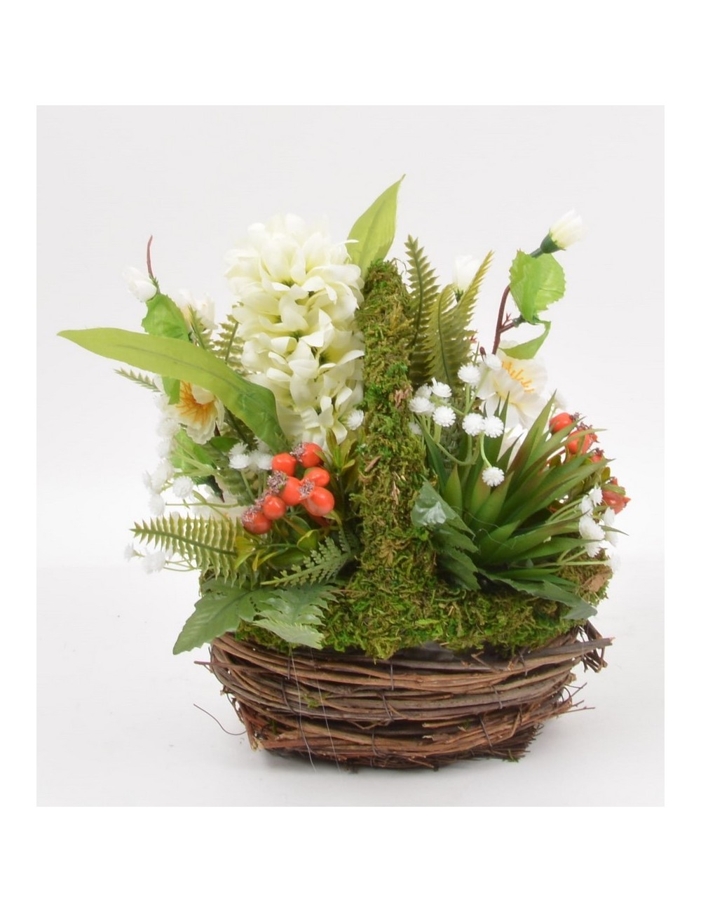 PANIER OSIER PM JACINTHE BLUE