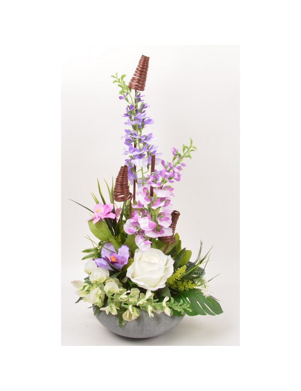 COUPE RONDE GLYCINE ROSE ORCHIDEE LILAC WHITE