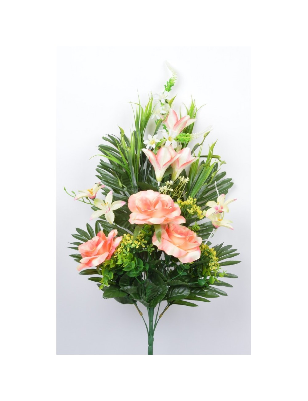 PIQUET DE FACE ROSE EUPHORBIA LYS X18 SALMON