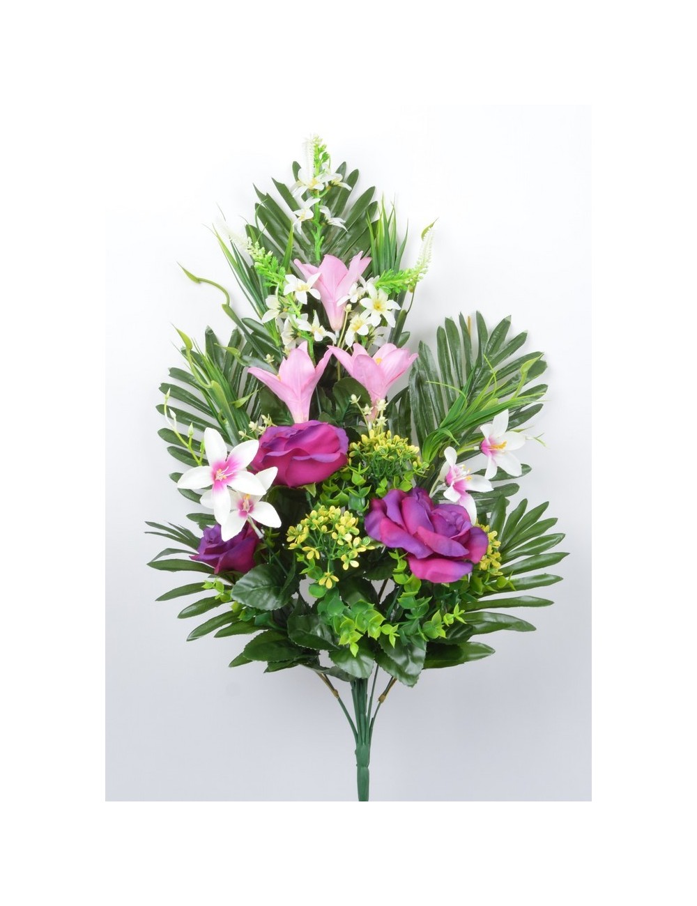 PIQUET DE FACE ROSE EUPHORBIA LYS X18 SALMON