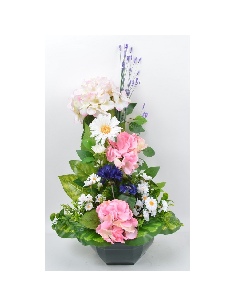 OCEA 25 CM HORTENSIA BLEUET MARGUERITE PINK