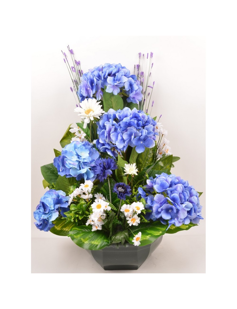 OCEA 32 CM HORTENSIA BLEUET MARGUERITE BLUE