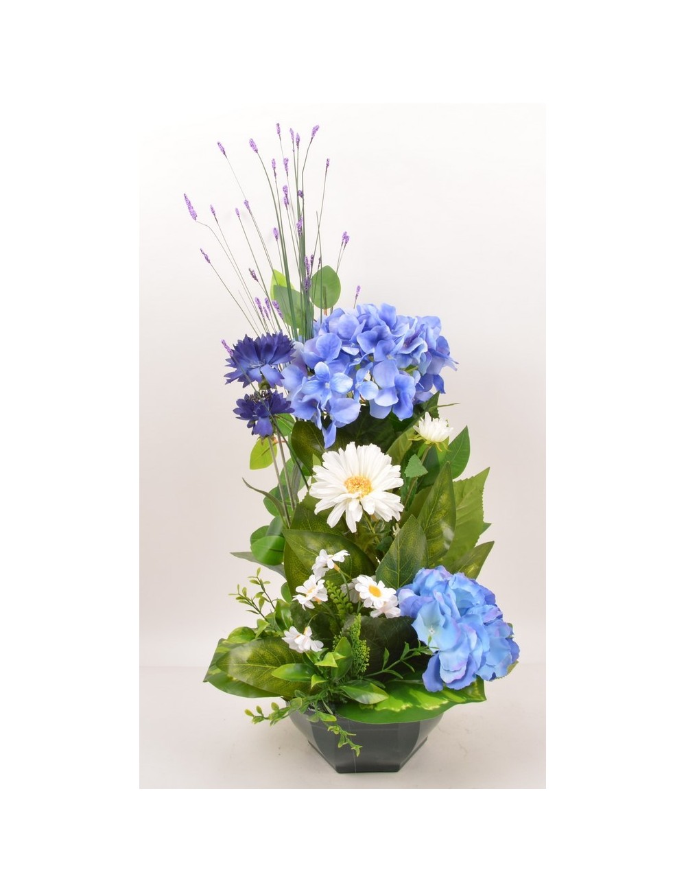 OCEA 20 CM HORTENSIA BLEUET MARGUERITE BLUE