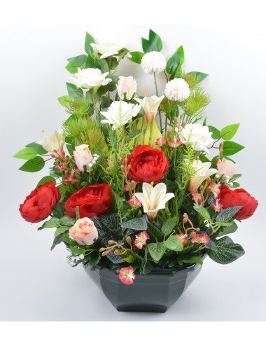 OCEA 32 CM ROSE PIVOINE RED