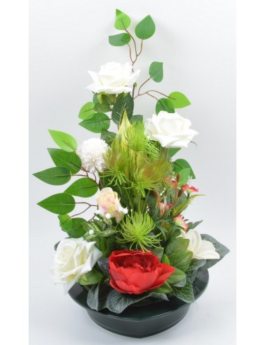 COUPE COEUR ROSE PIVOINE RED