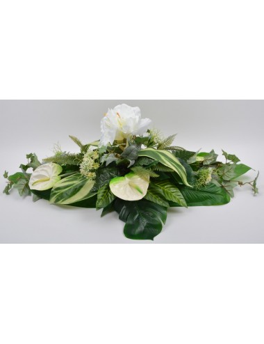 COUSSIN AMARYLLIS ANTHURIUM WHITE