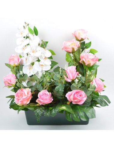 JARDINIERE 40 CM ROSE...