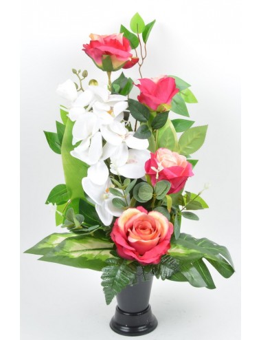 BOUQUET DE VASE ROSE...