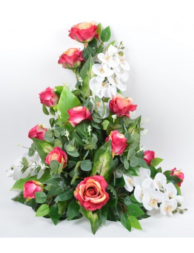 DEVANT DE TOMBE PM ROSE ORCHIDEE BEAUTY WHITE