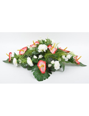 COUSSIN OEILLET ANTHURIUM...