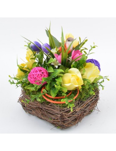 COEUR OSIER CROCUS BOUTON...