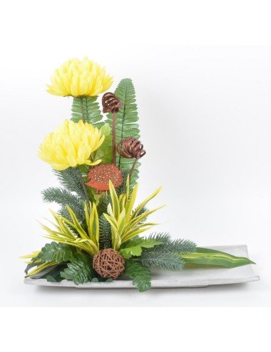 PLATEAU BAMBOU CHRYSANTHEME...