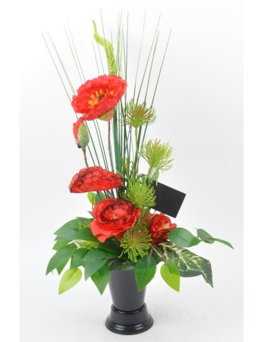 BOUQUET DE VASE PAVOT...