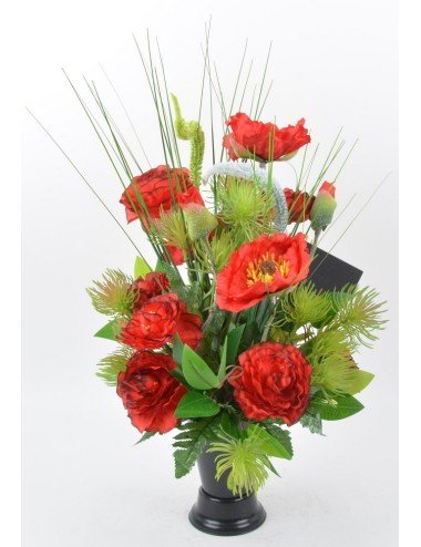 BOUQUET DE VASE PAVOT...