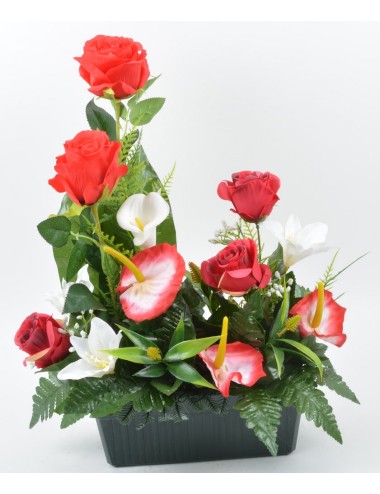 JARDINIERE 25 CM ROSE ARUM...