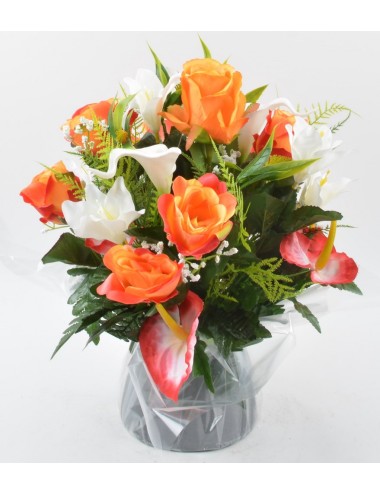 BOUQUET BULLE ROSE ARUM...