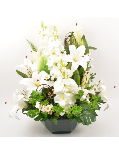 OCEA 25 CM DELPHINIUM LYS ROYAL MINI DAISY  WHITE