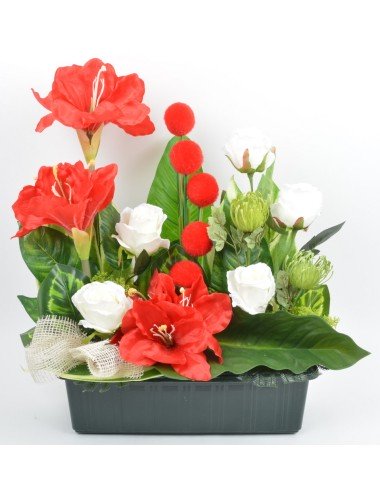 JARDINIERE 40 CM AMARYLLIS...