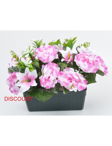 JARDINIERE 25 CM PIVOINE LYS ASS