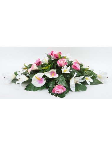 COUSSIN ROSE ARUM ANTHURIUM PINK WHITE