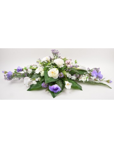 COUSSIN LYSIANTHUS RENONCULE PAPILLON LILAC WHITE