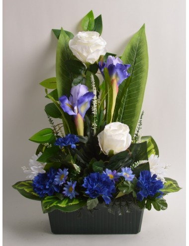 JARDINIERE 25 CM IRIS ROSE...