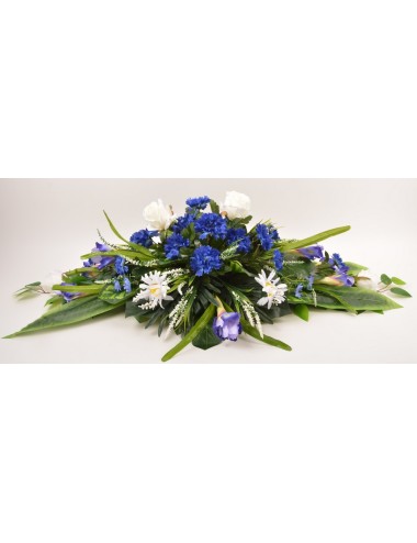 COUSSIN IRIS ROSE BLEUET BLUE