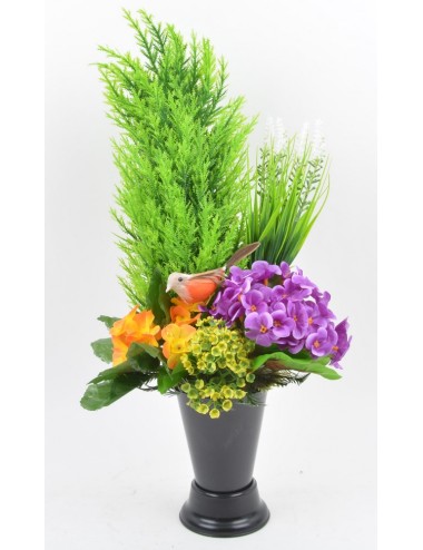 BOUQUET DE VASE PLANTES SALMON