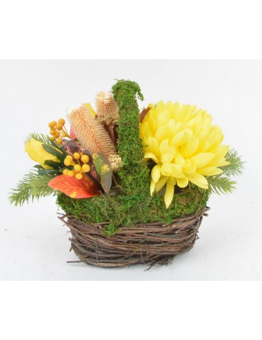 PANIER PM CHRYSANTHEME ERABLE FORESTIERE YELLOW