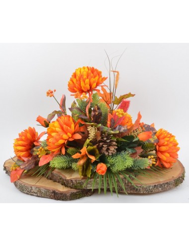 ROND 28/32 CHRYSANTHEME ERABLE FORESTIERE ORANGE
