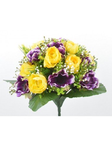 PIQUET ANEMONE ROSE GYPSO...