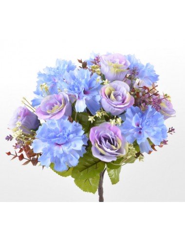 PIQUET BLEUET ROSE BUIS X24...