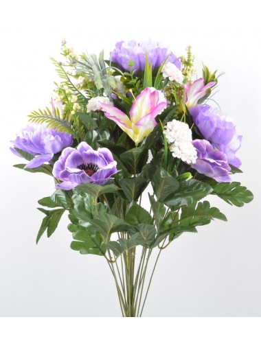 PIQUET PIVOINE ANEMONE LYS X24 LILAC