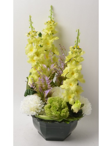 OCEA 20 CM DELPHINIUM WILD BERRY BOUTON GREEN WHITE