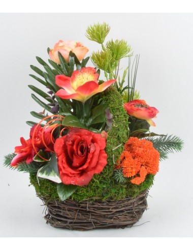 PANIER GM RENONCULE ROSE...