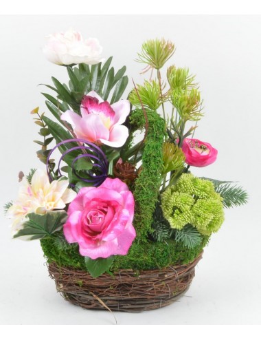 PANIER GM RENONCULE ROSE...