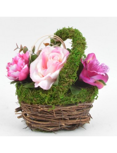 PANIER PM RENONCULE ROSE...