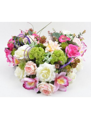 COEUR RENONCULE ROSE...
