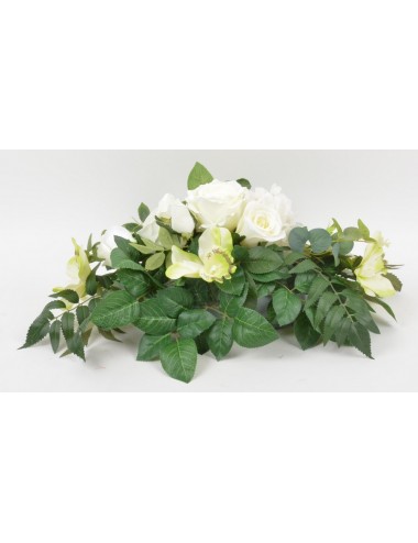 COUSSIN ROSE HORTENSIA ORCHIDEE GREEN CREAM