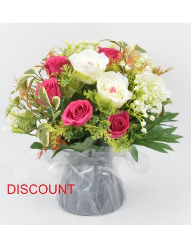 BOUQUET BULLE ROSE BOUTON...