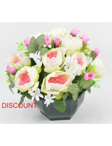 OCEA 20 CM DISCOUNT BOUTON PIVOINE GYPSO ASS